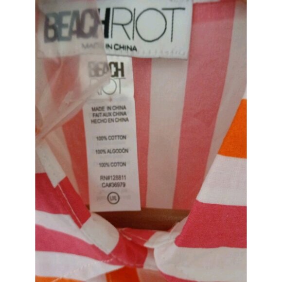 Beach Riot Revolve Alexa Button-Up Top Cover-Up - Picture 6 of 11